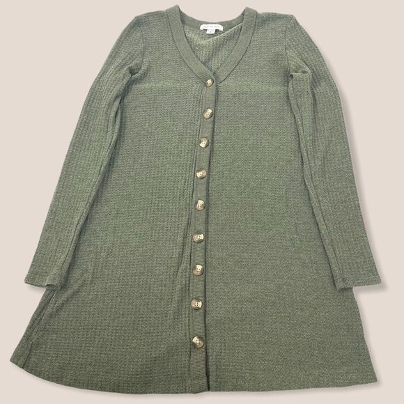 American Eagle Long Knit Button Front Cardigan - Picture 3 of 8